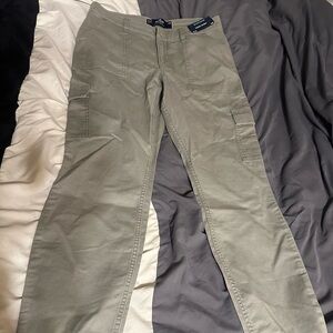 Hollister Cargo Pants Super Skinny Olive Green Size 6 New
